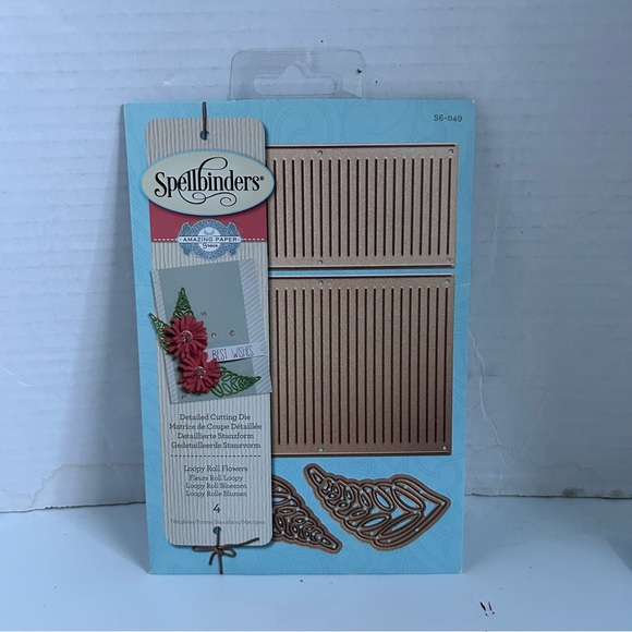 Spellbinders Loop Roll Flowers & Leaves Die-Cut 4 pcs - Picture 6 of 7